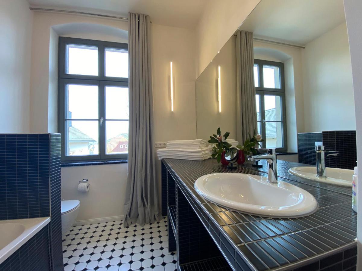 Ferienwohnung Altes Pfarrhaus Papstdorf Exterior foto