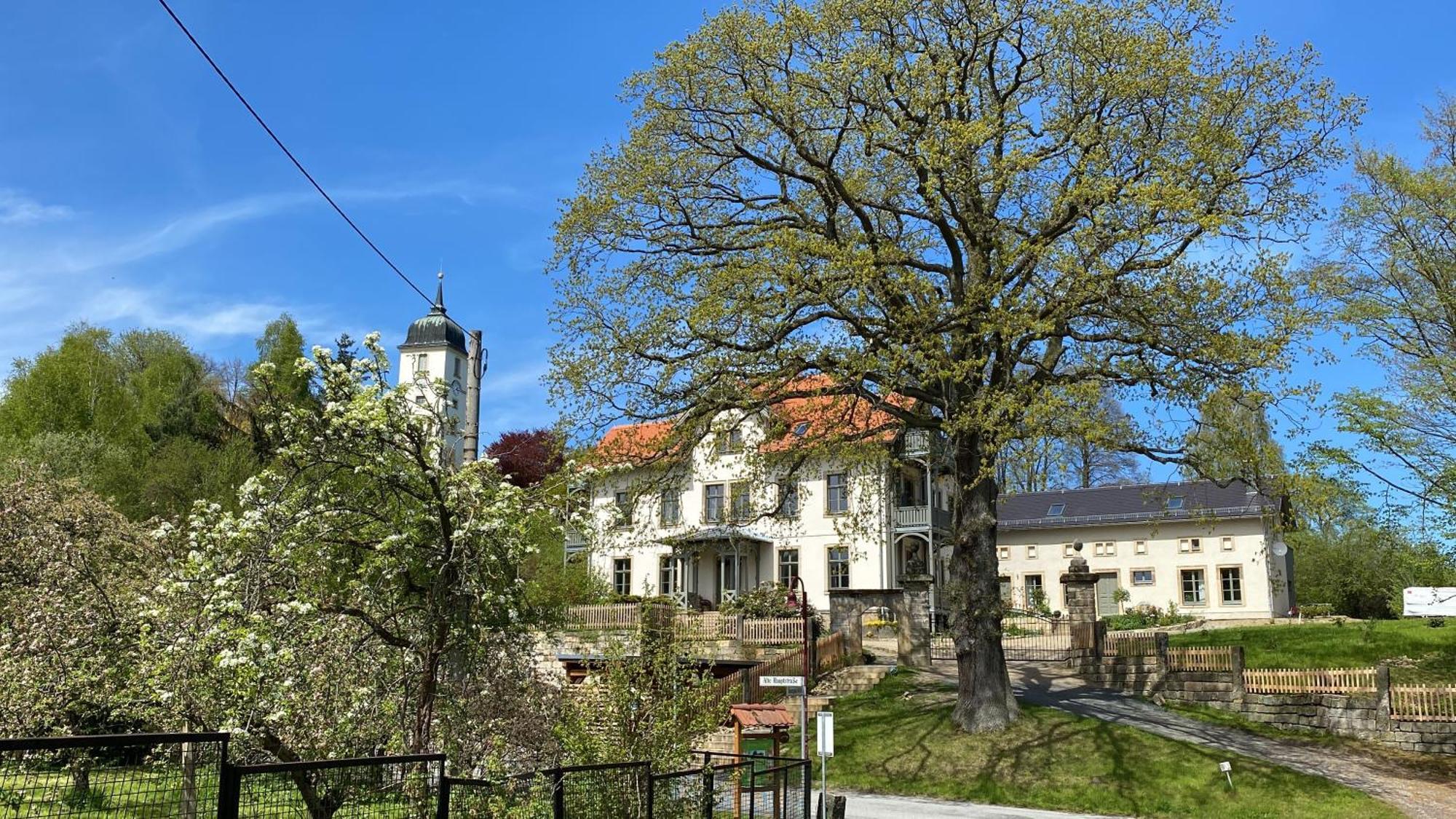 Ferienwohnung Altes Pfarrhaus Papstdorf Exterior foto