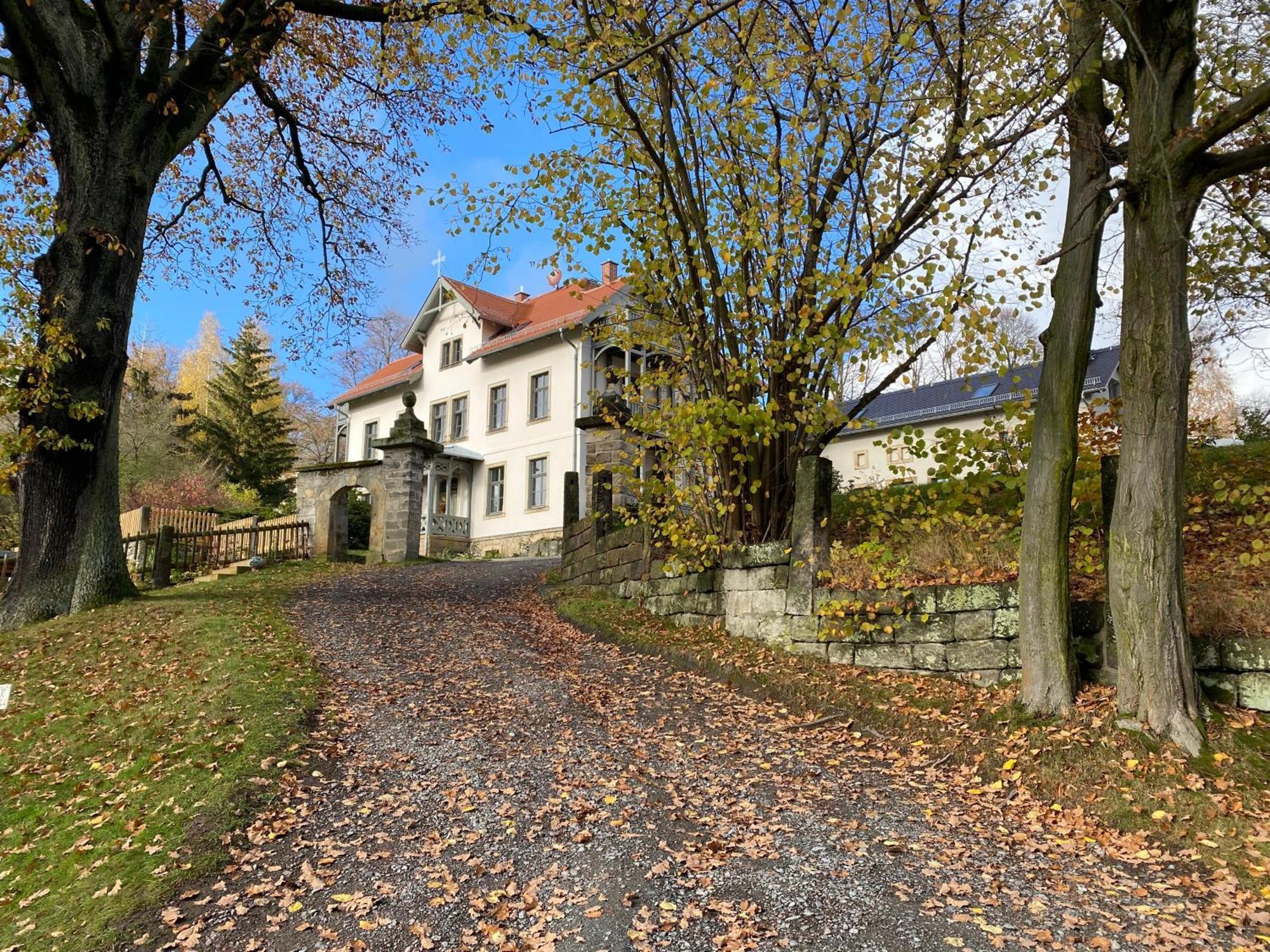 Ferienwohnung Altes Pfarrhaus Papstdorf Exterior foto
