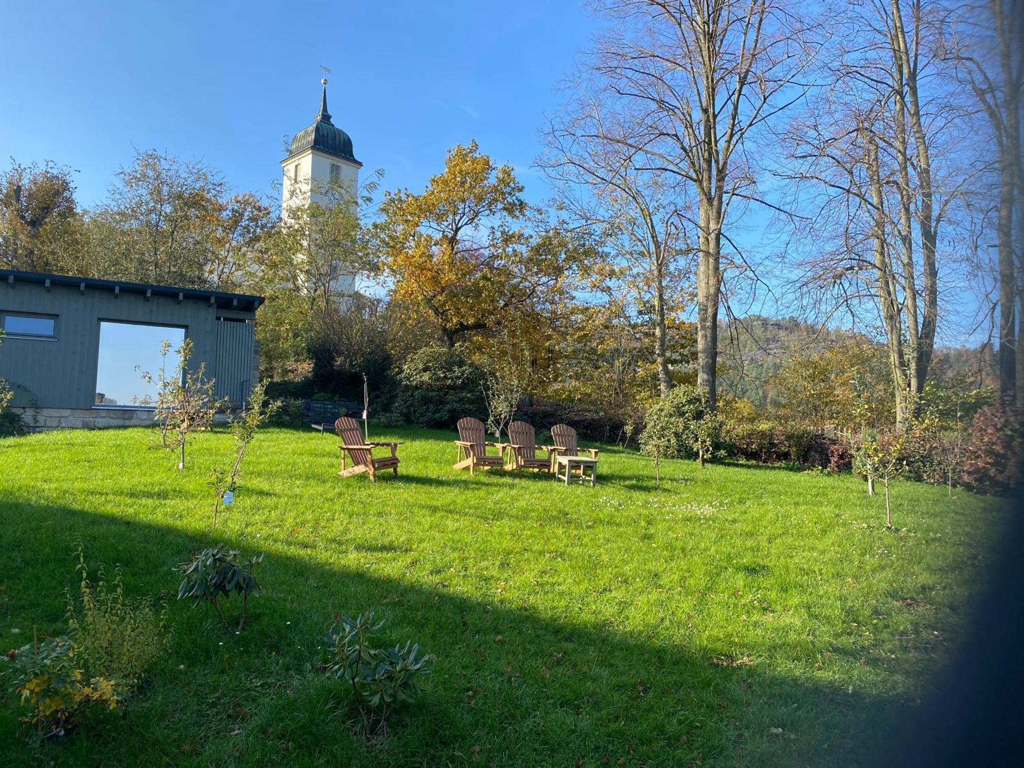 Ferienwohnung Altes Pfarrhaus Papstdorf Exterior foto