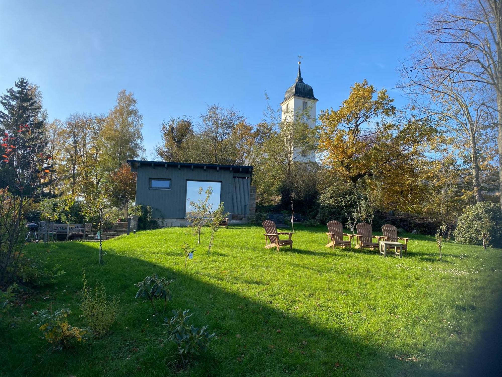 Ferienwohnung Altes Pfarrhaus Papstdorf Exterior foto